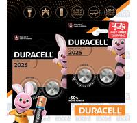 4x DURACELL DL2025 3V LITHIUM COIN Cell Batteries DURALOCK CR2025 BR2025 Expiry+