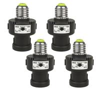 4x Dusk to Dawn Sensor Bulb Adapter Control Holder E27 LED Incadescent max. 100W