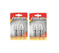 4x E14 Replacement Night Light Bulbs 7W E14 Screw Cap Small Warm White