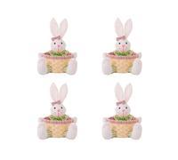 4X Easter Candy Dish, Bunny Easter Basket, Easter Candy Storage Basket, Gift Box for Table Decor Easter Gift,A