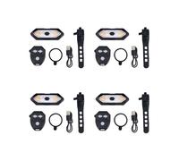 4X Electric Scooter Turn Signal, Remote Control Bike LED Blinker/Tail Light,Adjustable Directional Turn Signal