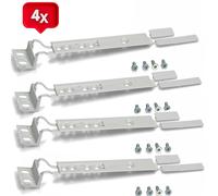 4X Electrolux Integrated Fridge & Freezer Door Mounting Bracket Fixing Slide Kit