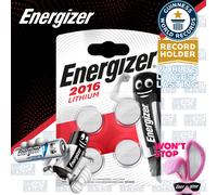 4x Energizer 2016 3V LITHIUM Coin Cell Batteries CR2016 BR2016 DL2016 Expiry+