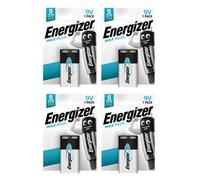 4X Energizer 9V Max Plus Alkaline Battery - Pack Of 1 (4 Batteries In Total)
