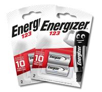 Energizer CR123 Batteries, 3V Lithium Battery, 2 Pack