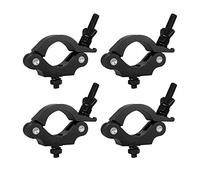 4x Equinox TC 100B Aluminium 100kg Black Half Coupler Lighting Truss Rigging