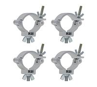 4x Equinox TC50S Aluminium 50kg Silver Half Coupler Truss Clamp