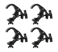 4x Equinox TRC30B Aluminium 30kg Black Trigger Clamp Hook Stage Lighting