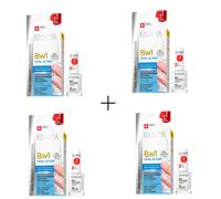 4x Eveline 8in1 Nail Conditioner Total Action Serum Nails Strengthener 8in1 12ml