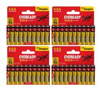 4X Eveready Gold Aaa Alkaline Batteries, Pack Of 20 (80X Batteries In Total)