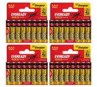 4X Eveready Gold Aaa Alkaline Batteries, Pack Of 8 (32X Batteries In Total)