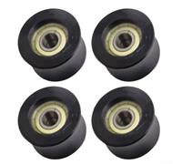 4x Exercise Bike Belt Pulley Replacement Wheel High Load Capacity Nylon Roller - Quiet Operation for Home Gym 39.5mm Diameter