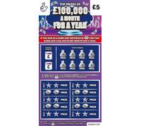 4x Fake £100,000 a Month Winning Scratch Cards, Realistic Lottery Prank Tickets, Funny Scratch-Off Joke Gag Gift for Birthdays and Christmas