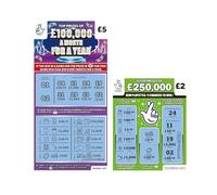 4x Fake Winning Lottery Scratch Cards Prank, Funny Joke Gag Gift for Friends-4x Realistic Fake Scratch Cards - Fool Your Friends with a Jackpot Joke!