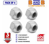 4x FEBI 46667 Wheel Nuts M12x1.5 19mm Ford Fiesta Focus Volvo Mazda Steel Rim