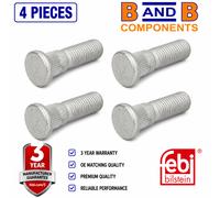 4x FEBI 46680 Wheel Studs M12x1.5 46mm 13mm Knurl Ford Fiesta Focus Mazda 3 CX-5