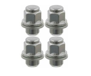 4x Febi Wheel Nuts For Toyota Landcruiser Prado 3.4 J9 04/96-01/03