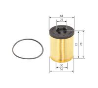 4x ✅Fits BOSCH 1 457 429 178 OIL-FILTER ELEMENT ⭐UK Seller⭐