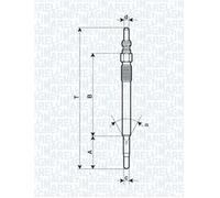 4x ✅Fits MAGNETI MARELLI 062900029304 GLOW PLUG MARELLI FIAT/LANCIA ⭐UK Seller⭐