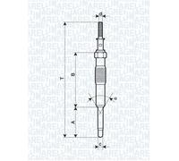 4x ✅Fits MAGNETI MARELLI 062900034304 GLOW PLUG MM HYUNDAI ACCENT, E ⭐UK Seller⭐