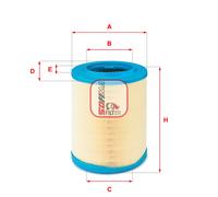 4x ✅Fits SOFIMA S7606A Air filter S7606A Air filter (Cartridge) fits ⭐UK Seller⭐