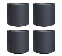 4x Flower Pot Plant Pot with Insert 45cm 74L Anthracite