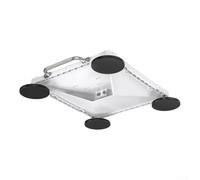 4X for starlink for mini Suction Mount Brackets with Handles for Caravan Camper Ship Deck - Non Drilling Heavy Duty Weatherproof White 292mm