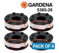 4x Gardena Spare Strimmer Line Spool 5365-20 TurboTrimmer 2402 Bobbin Genuine