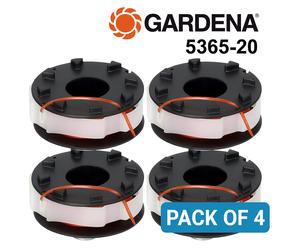 4x Gardena Spare Strimmer Line Spool 5365-20 TurboTrimmer 2402 Bobbin Genuine