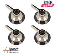 4X Genuine Smeg A1, A1.1, A1.1K, A11CER Cooker Oven Hob Control Knobs 694975086