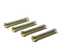 4x Gold guitar humbucker pickup screws with springs American/Imperial 1032 thread