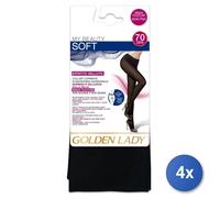 4x Golden Lady Tights My Beauty 70 Den Black S