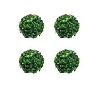 4X Greenery Balls Faux Boxwood Green Round Balls No Trimming Artificial Topiary Balls Table Decoration A