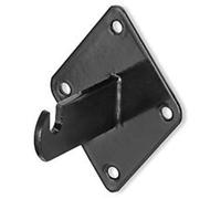 4x Grid Mesh Panel Black Shop Display Panel - Accessory: Wall Bracket