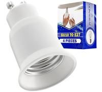 4x GU10-E27 Bayonet to Screw Bulb Adaptor for Changing Bulb 220/240V 50W | Warranty 10 Years - MONTERAL