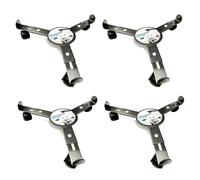 4x HAC24 Plant Roller Metal Round Adjustable Ø 25-30 cm 3 Wheels