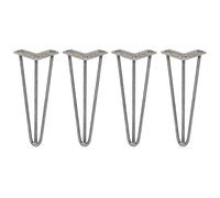 MonsterShop 4 X Hairpin Leg - 12 - Unfinished - 3 Prong - 10M