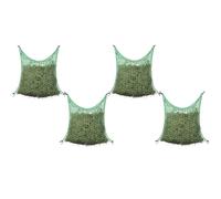 4x Hay Nets Square PP Livestock Feeders & Waterers Feeding Bale Net vidaXL