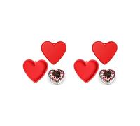 4X Heart Shaped Cake Pans 8.6Inch,Nonstick Silicone Heart Cake Mold,Reusable Baking Tins,Heart Cake Pan Set for Brownies