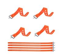 4x Heavy Duty Rubber Straps 50cm with Buckle - Quick Release Velcro Strap Alternative for Bikes, Ski, Cargo & UK Outdoor Gear