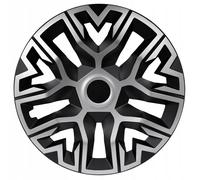 4x Hub Cap Wheel Trim 15" The Best Bicolor Silver-Black