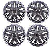 4x Hub Cap Wheel Trims 16" Perfecto Grey Lacquered