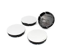 4X Hub Caps 56 or 60 mm Diameter ABS Plastic Aluminium Hub Caps for Rims Wheel Hubs Wheel Centre Caps Universal Car Accessories (Chrome, 60mm Ø)