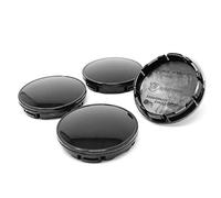 4X Hub Caps 56 or 60 mm Diameter ABS Plastic Aluminium Hub Caps for Rims Wheel Hubs Wheel Centre Caps Universal Car Accessories (Black, 56mm Ø)