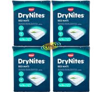 4x Huggies DryNites Bed Mats Mattress Protection Bedwetting Incontinence 7 Mats