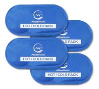 4X Ice Pack for Injuries | Cold Compress, Gel Reusable Ice Packs for Injuries, 27cm x 13cm | 4 Pack Blue