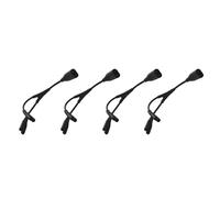 4X IEC320 C8 to 2X C7 Y Split AC Power Cord IEC Figure 8 Male to 2 Female 1 in 2 Out AC Power black 750146926