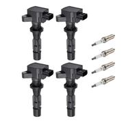 4X Ignition Coils 4X Spark Plugs Set Compatible With 3 6 CX-7 L4 2.0 2.3 2.5L UF540