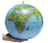 4X Inflatable World Globe Earth Map Geography Teacher Aid Ball Toy Gift 38cm/15"