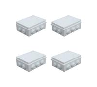 4X IP65 Waterproof Junction Box ABS Plastic Dustproof Universal Electrical Enclosure Outdoor & Indoor Project Box